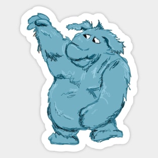 Thog Muppet Show inspired illustration Sticker